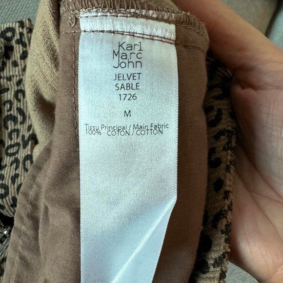 Skirt - French brand Karl Marc John - leopard velvet - size 1-2 EU or 6-8 US - Picture 6 of 7
